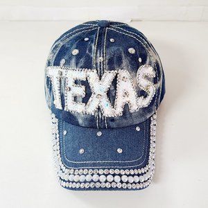 Blue Jean bling TEXAS ladies cap